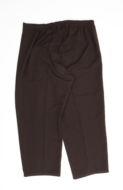 Womens UK Size 20 Saloos Regular Fit Carpenter Brown Trousers