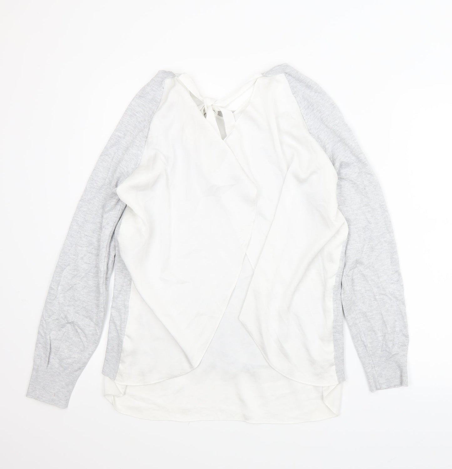 Womens UK Size 14 NEXT Grey Basic Blouse