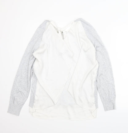 Womens UK Size 14 NEXT Grey Basic Blouse