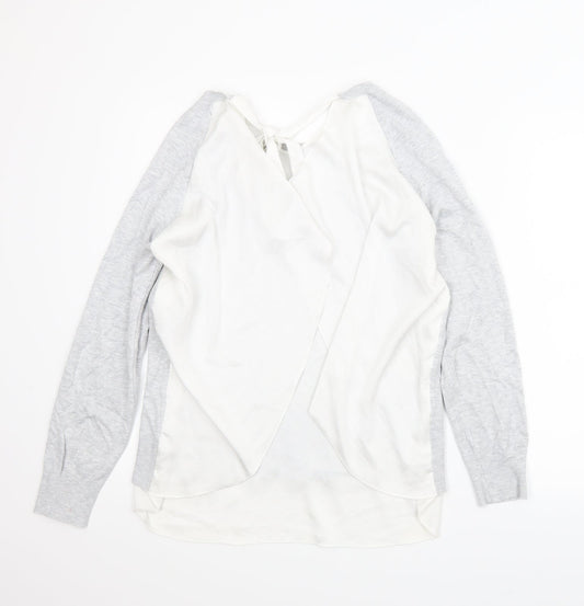 Womens UK Size 14 NEXT Grey Basic Blouse