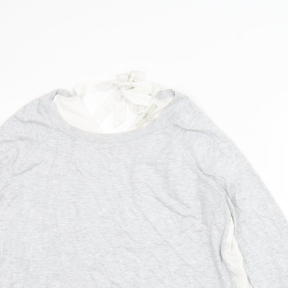 Womens UK Size 14 NEXT Grey Basic Blouse