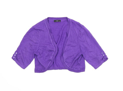 M&Co Girls Purple   Cardigan Jumper Size 10 Years  - Bolero