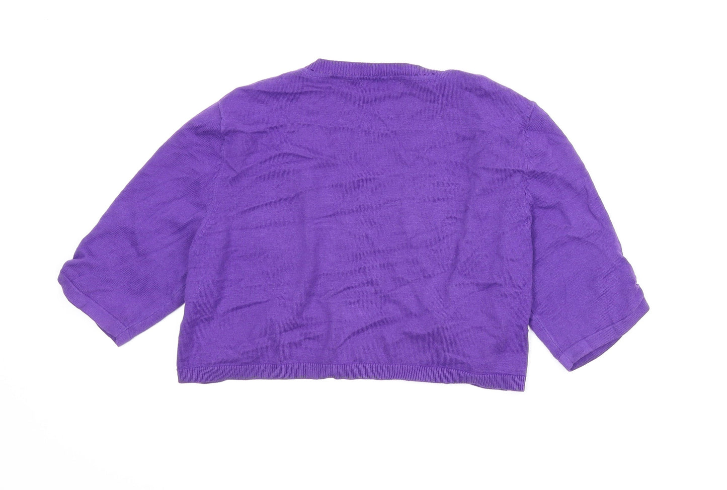 M&Co Girls Purple   Cardigan Jumper Size 10 Years  - Bolero