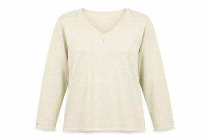 Le Bon Marché Womens Gold   Pullover Jumper Size L