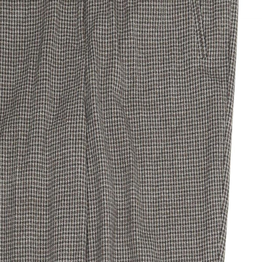 Womens UK Size 16 Papaya Regular Fit Carrot Brown Trousers