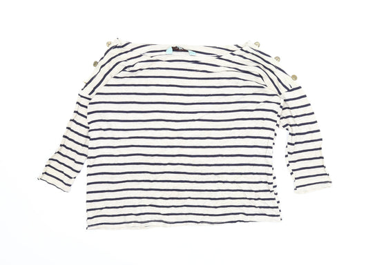 Womens UK Size 8 New Look Beige Basic Blouse