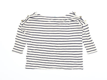 Womens UK Size 8 New Look Beige Basic Blouse