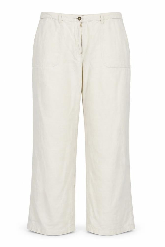 Womens UK Size 16 Etam Regular Fit  Ivory Trousers