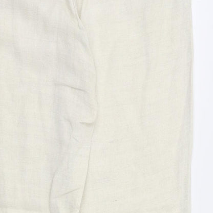 Womens UK Size 16 Etam Regular Fit  Ivory Trousers