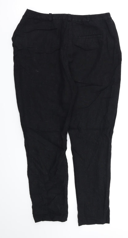 Womens UK Size 10 ASOS Regular Fit  Black Trousers