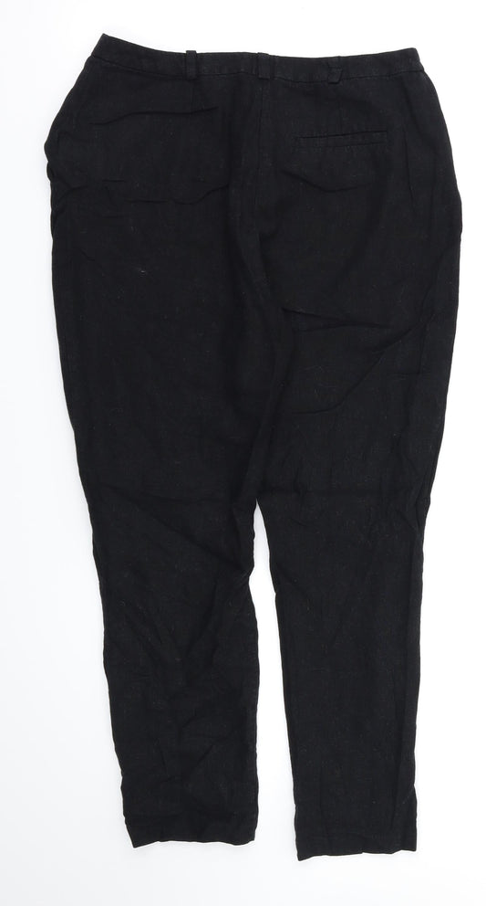 Womens UK Size 10 ASOS Regular Fit  Black Trousers