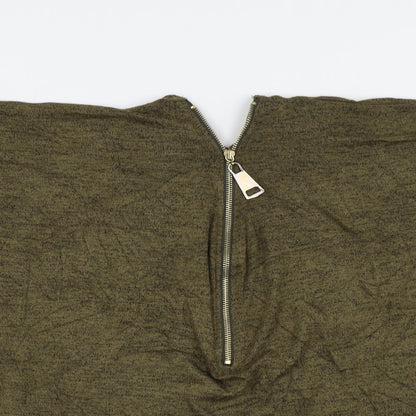 Womens UK Size M New Look Green Basic T-Shirt