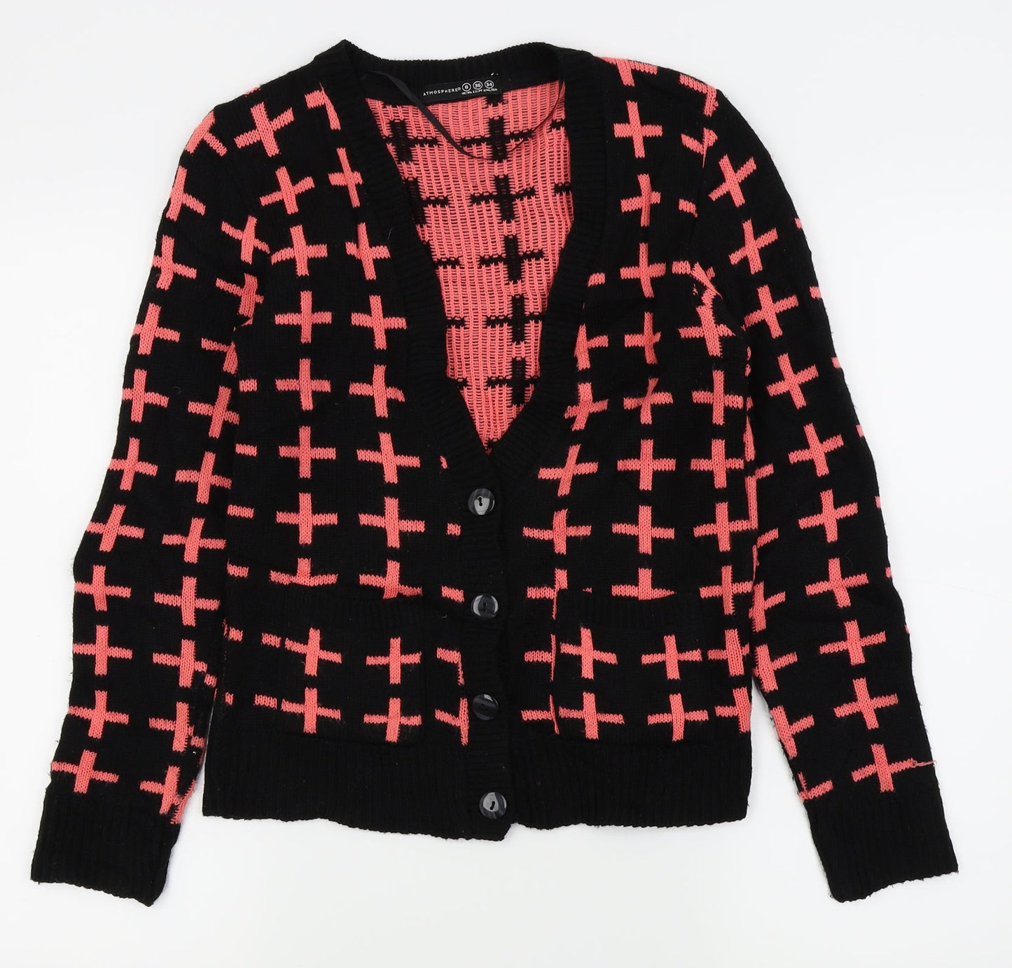 Primark Womens Black   Cardigan Jumper Size 8