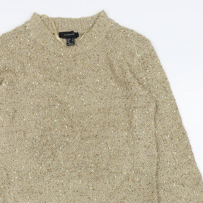 Primark Womens Gold   Fit & Flare  Size 6