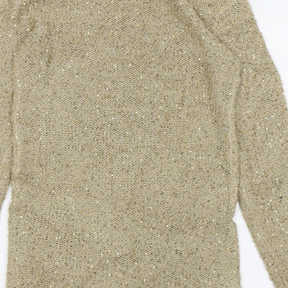 Primark Womens Gold   Fit & Flare  Size 6