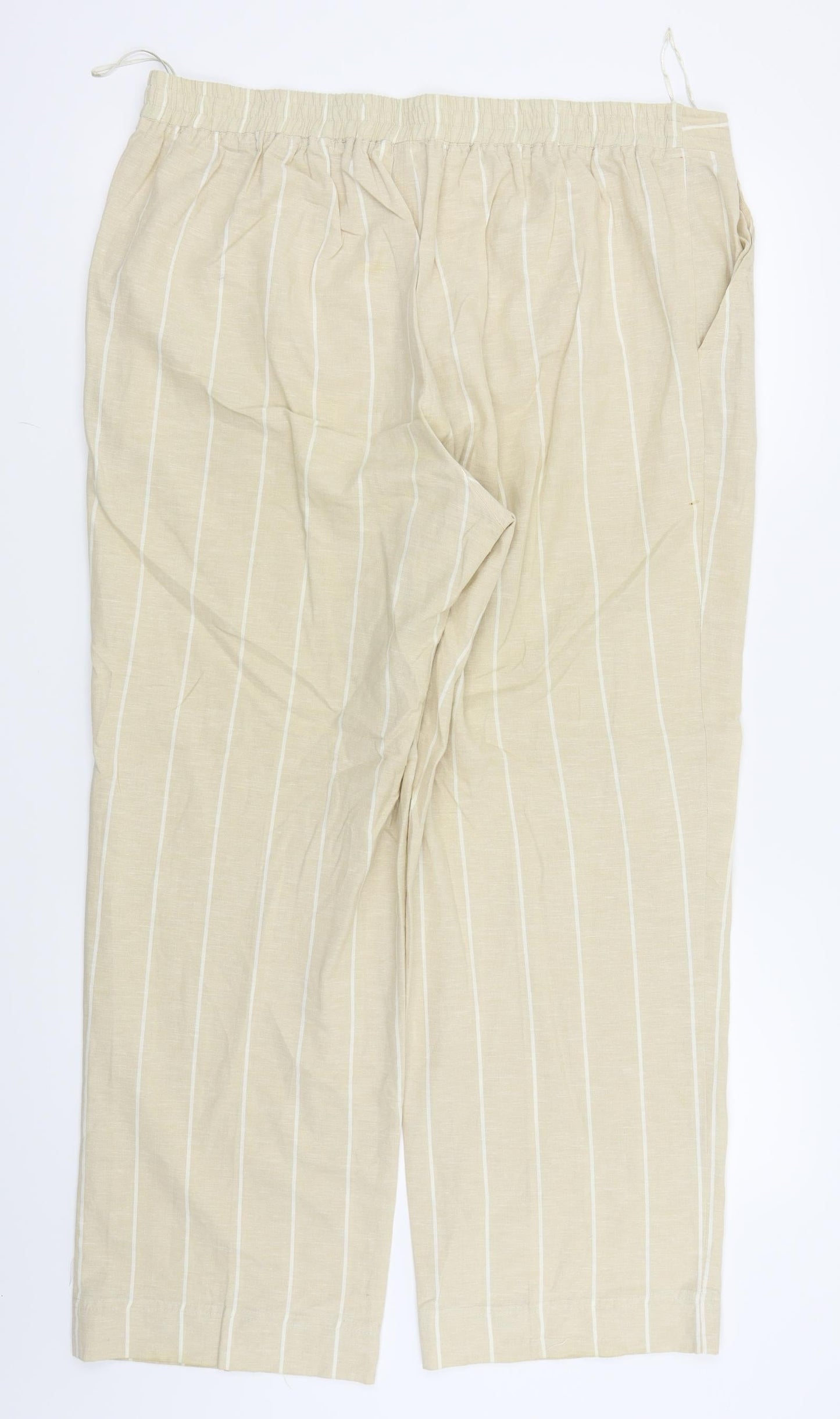Womens UK Size 18 BEING CASUAL Regular Fit  Beige Trousers