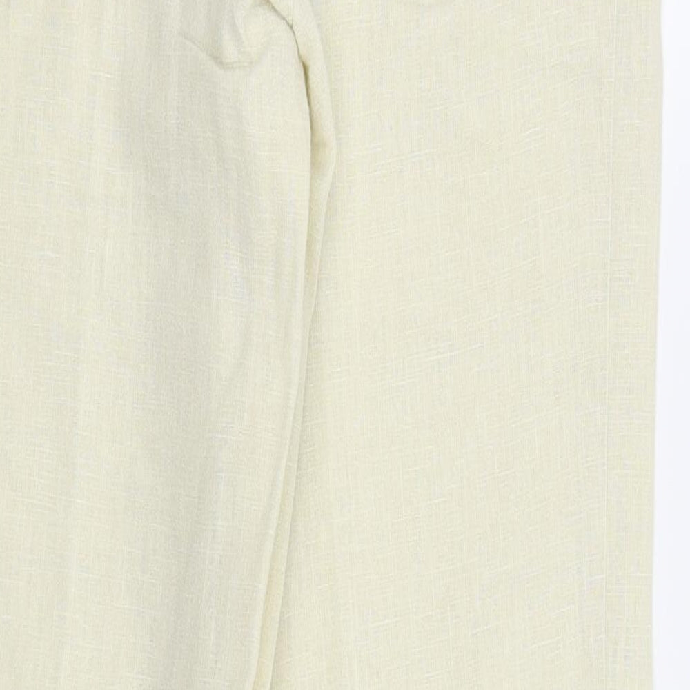 Evie Collection Womens Beige   Trousers  Size 12 L27 in