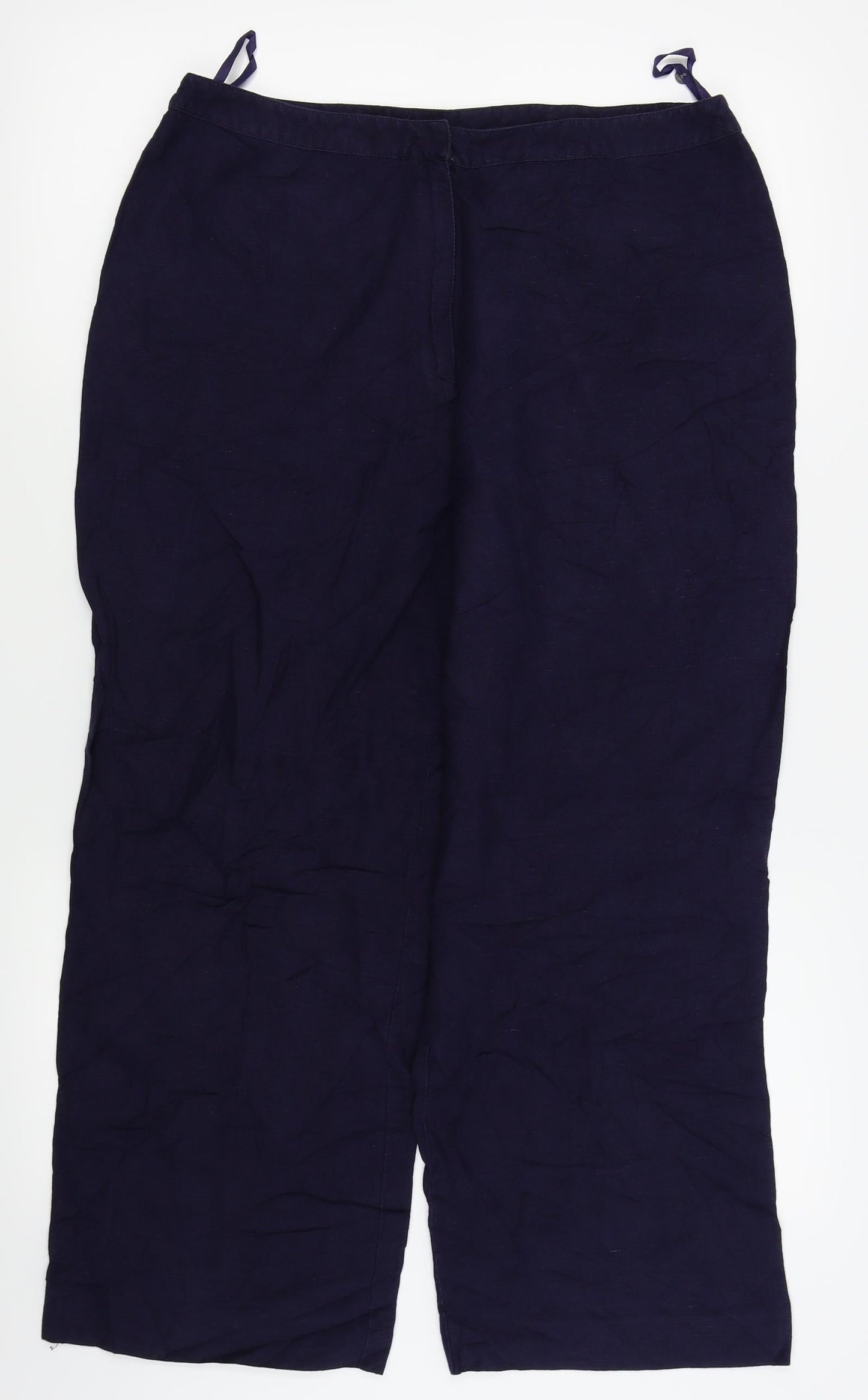 ANNE BROOKES Womens Blue   Trousers  Size 14 L23 in
