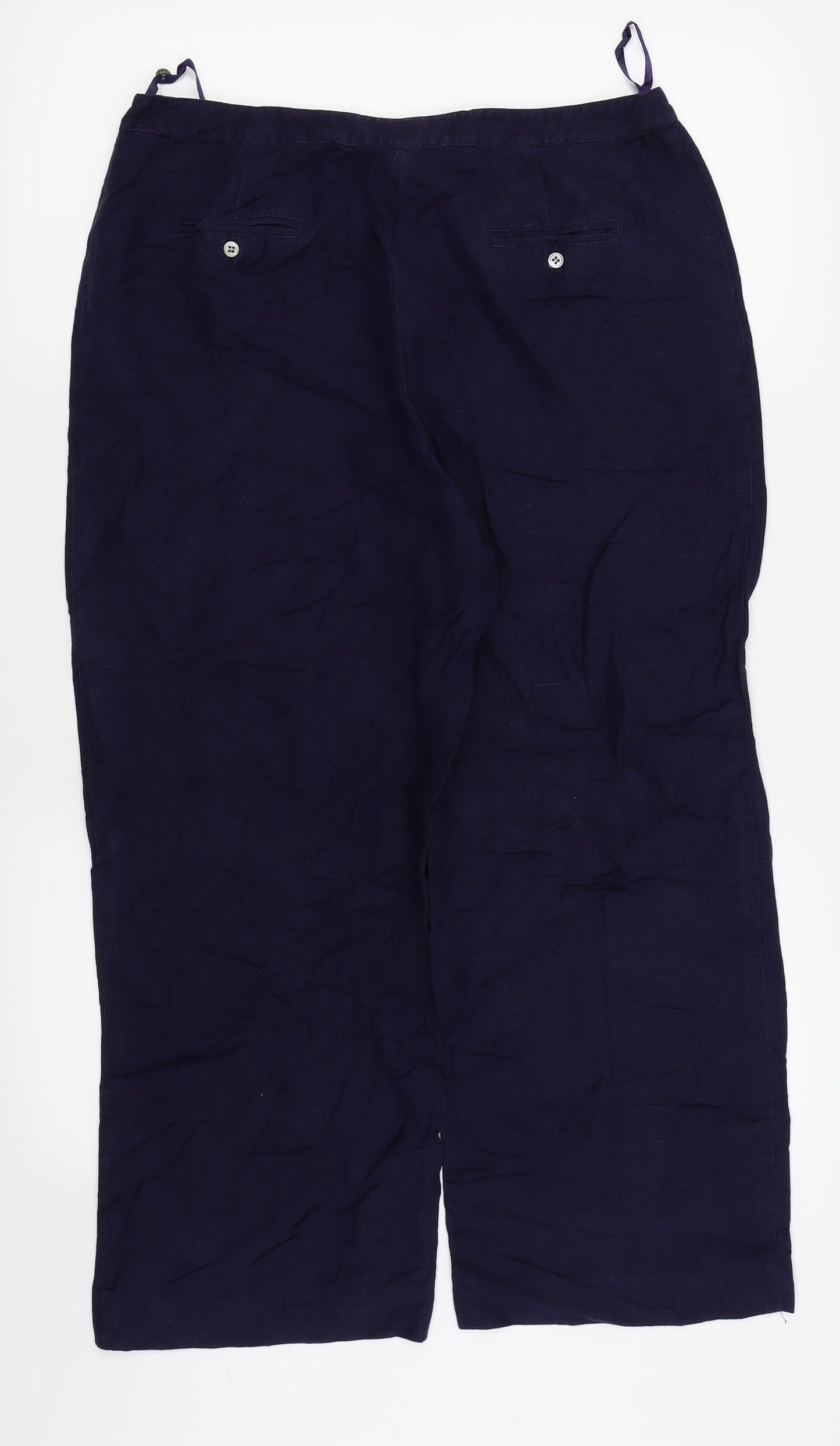 ANNE BROOKES Womens Blue   Trousers  Size 14 L23 in