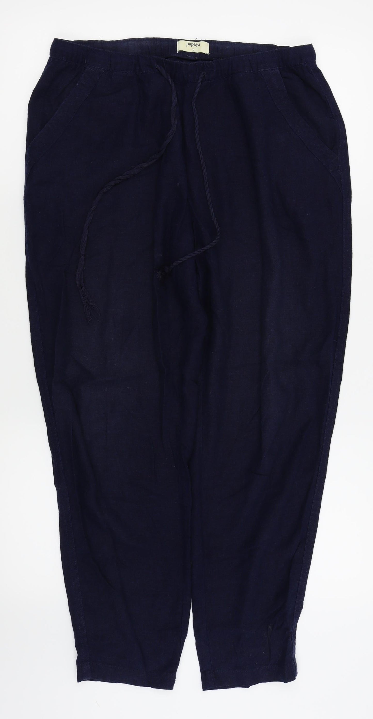Womens UK Size 10 Papaya Regular Fit  Blue Trousers