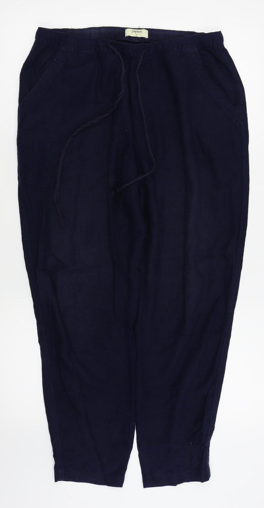 Womens UK Size 10 Papaya Regular Fit  Blue Trousers