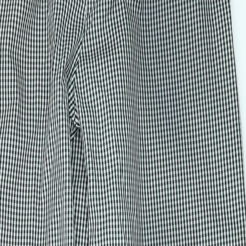 tibard ltd Mens Black Check  Trousers  Size M L31 in - Chefswear