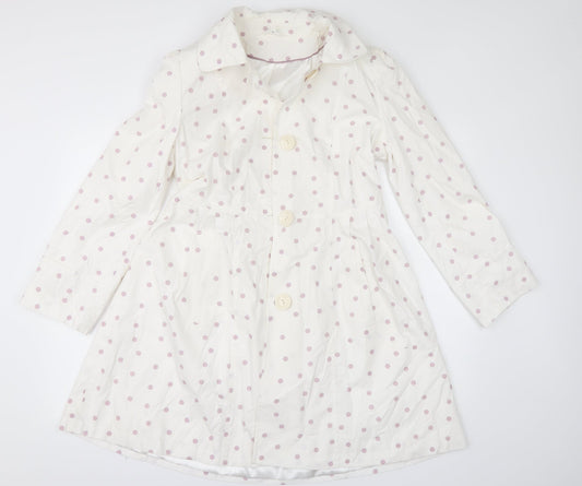 Womens UK Size 12 Marks and Spencer White Pea Coat
