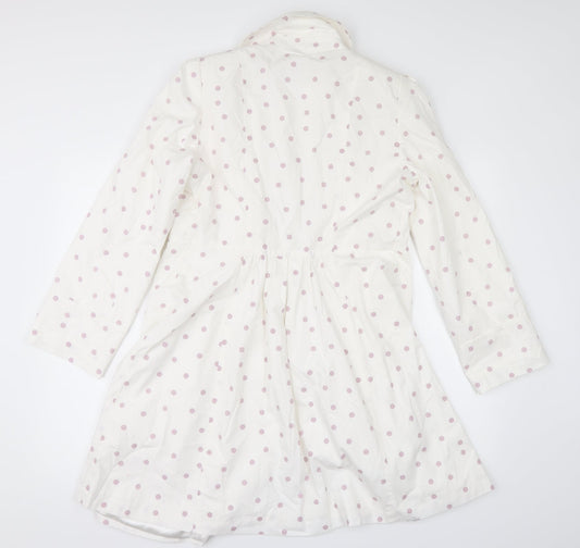 Womens UK Size 12 Marks and Spencer White Pea Coat