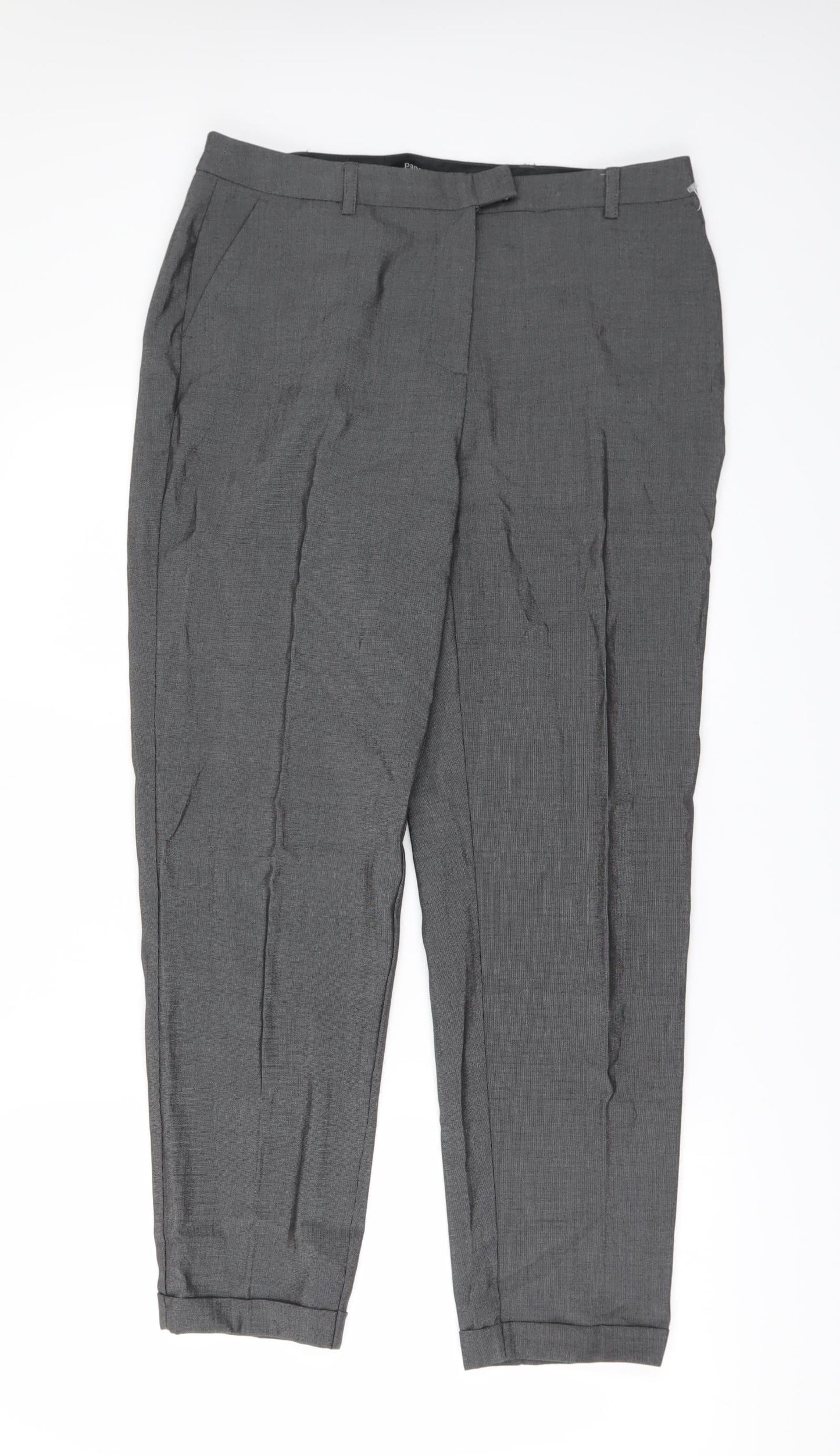 Womens UK Size 12 Papaya Regular Fit  Grey Trousers