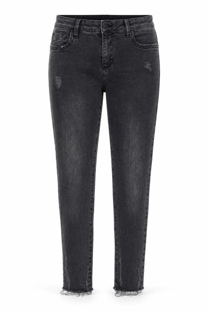 Womens UK Size 12 Denim & Co. Regular Fit Skinny Black Jeans