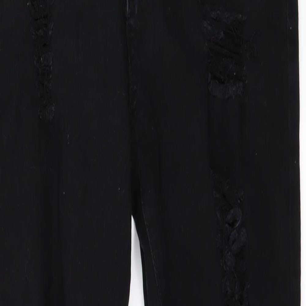 SheIn Womens Black  Denim Skinny Jeans Size S L28 in