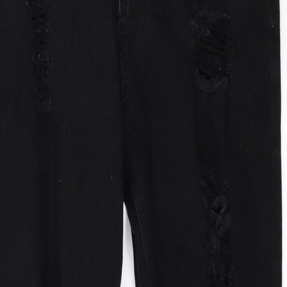SheIn Womens Black  Denim Skinny Jeans Size S L28 in