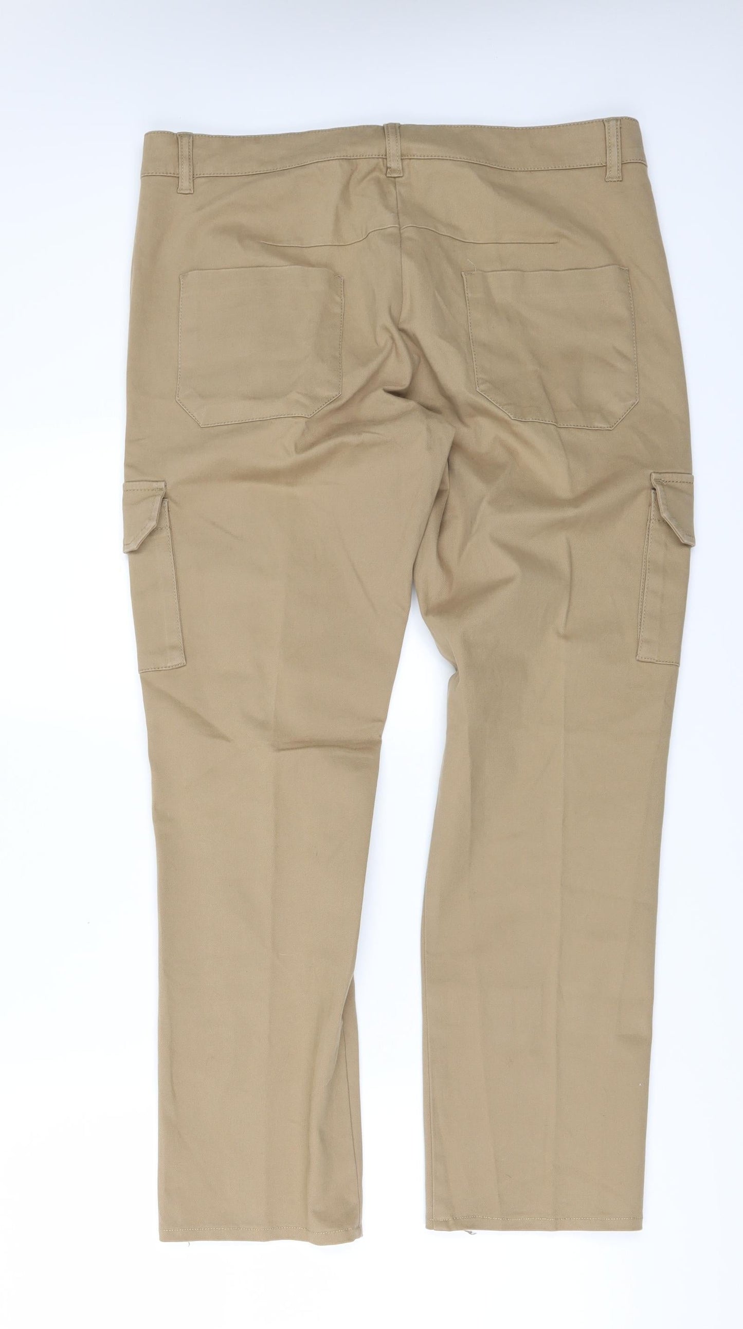 MNG Jeans Mens Beige  Denim Straight Jeans Size 36 in L28 in - Side Pockets