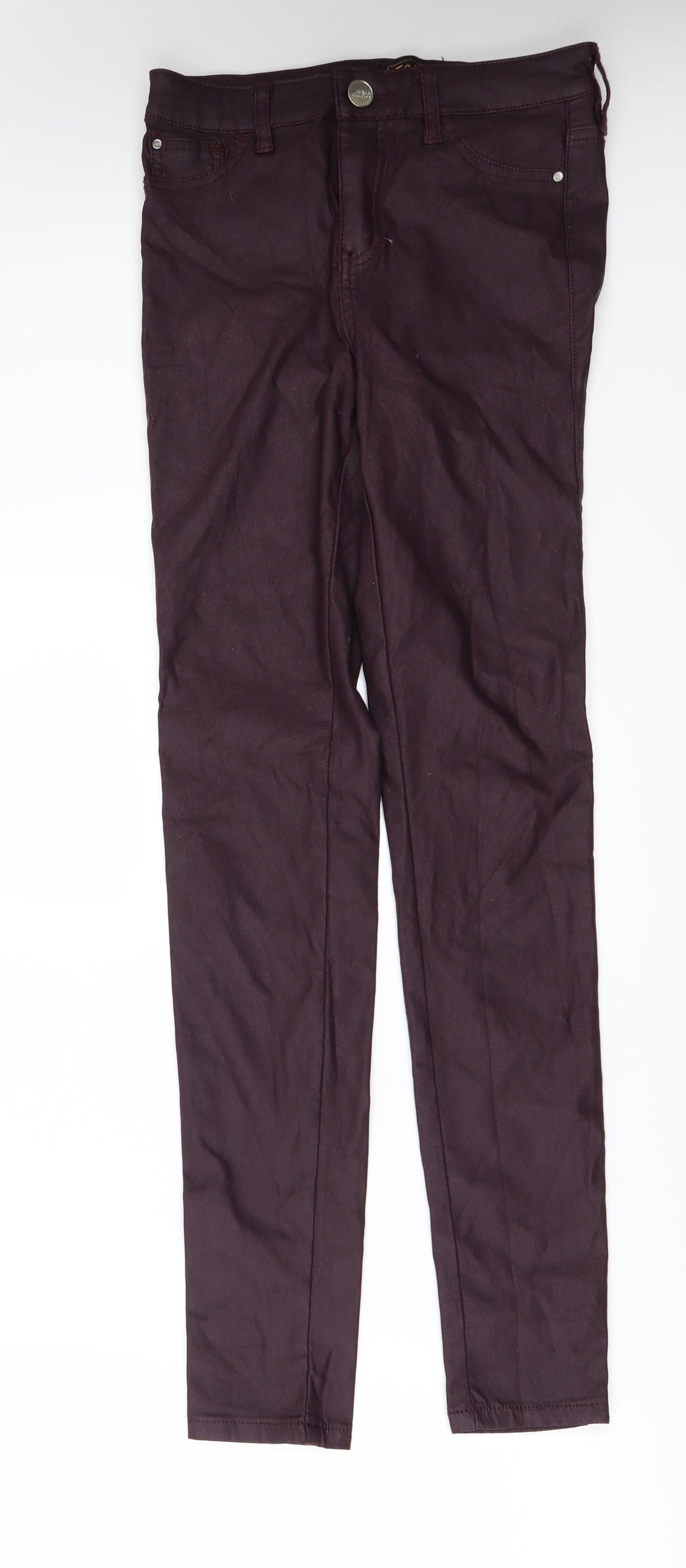 Womens UK Size 6 F&F Regular Fit  Red Trousers