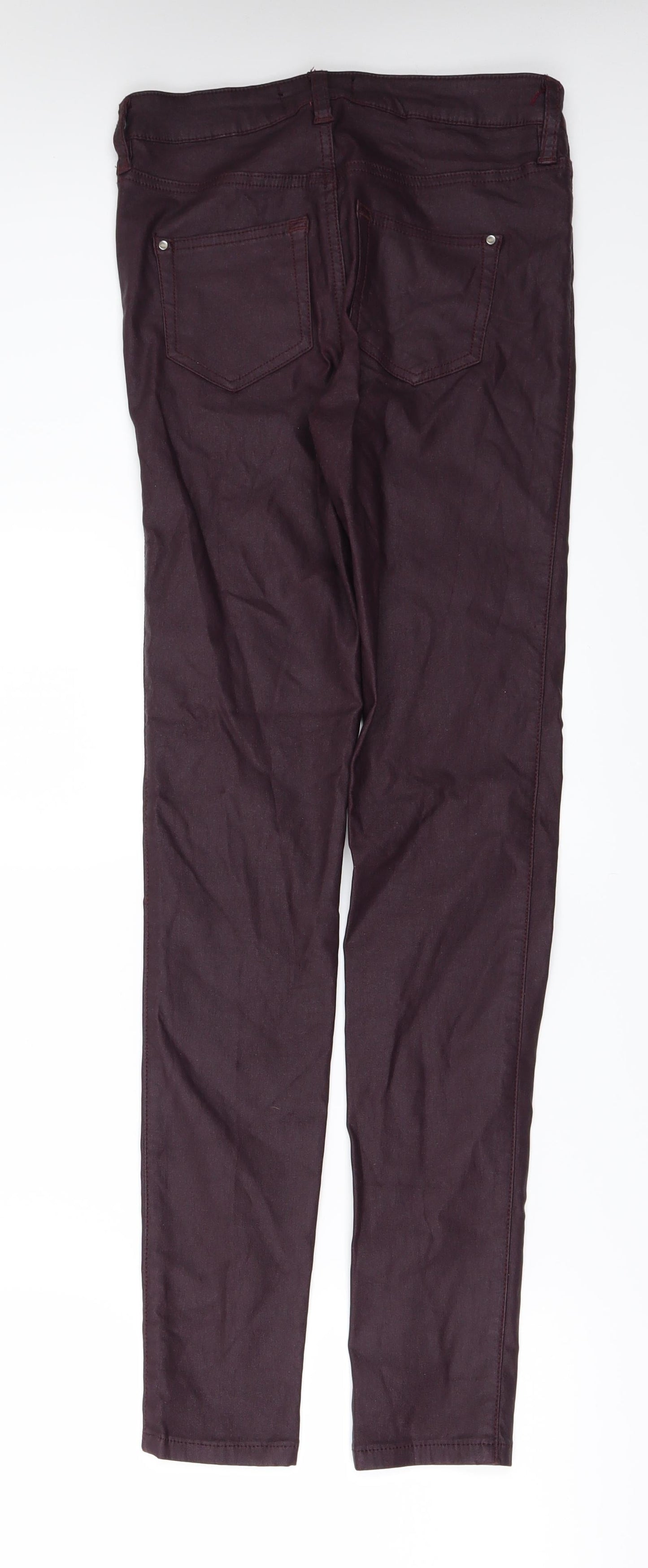 Womens UK Size 6 F&F Regular Fit  Red Trousers