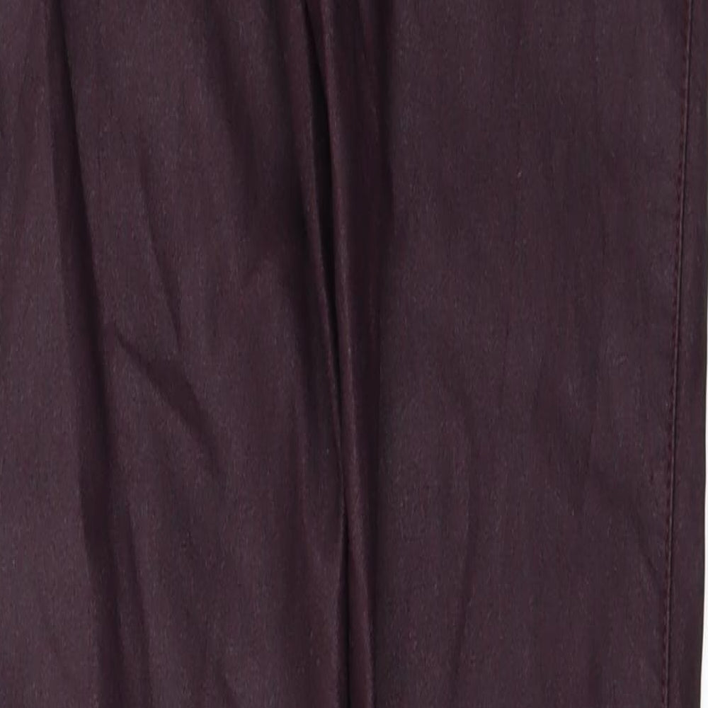 Womens UK Size 6 F&F Regular Fit  Red Trousers