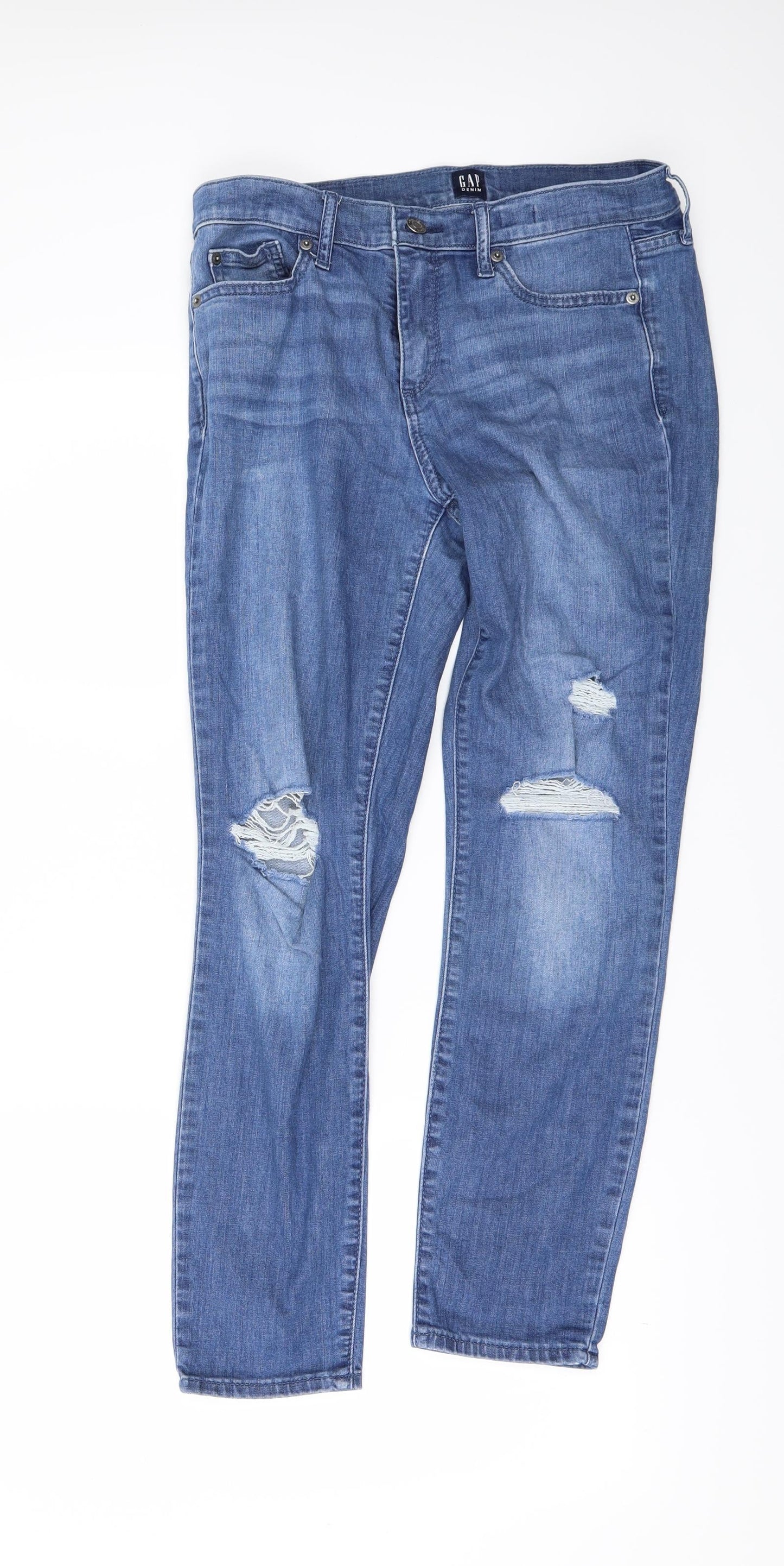 Gap Womens Blue  Denim Skinny Jeans Size 27 in L26 in