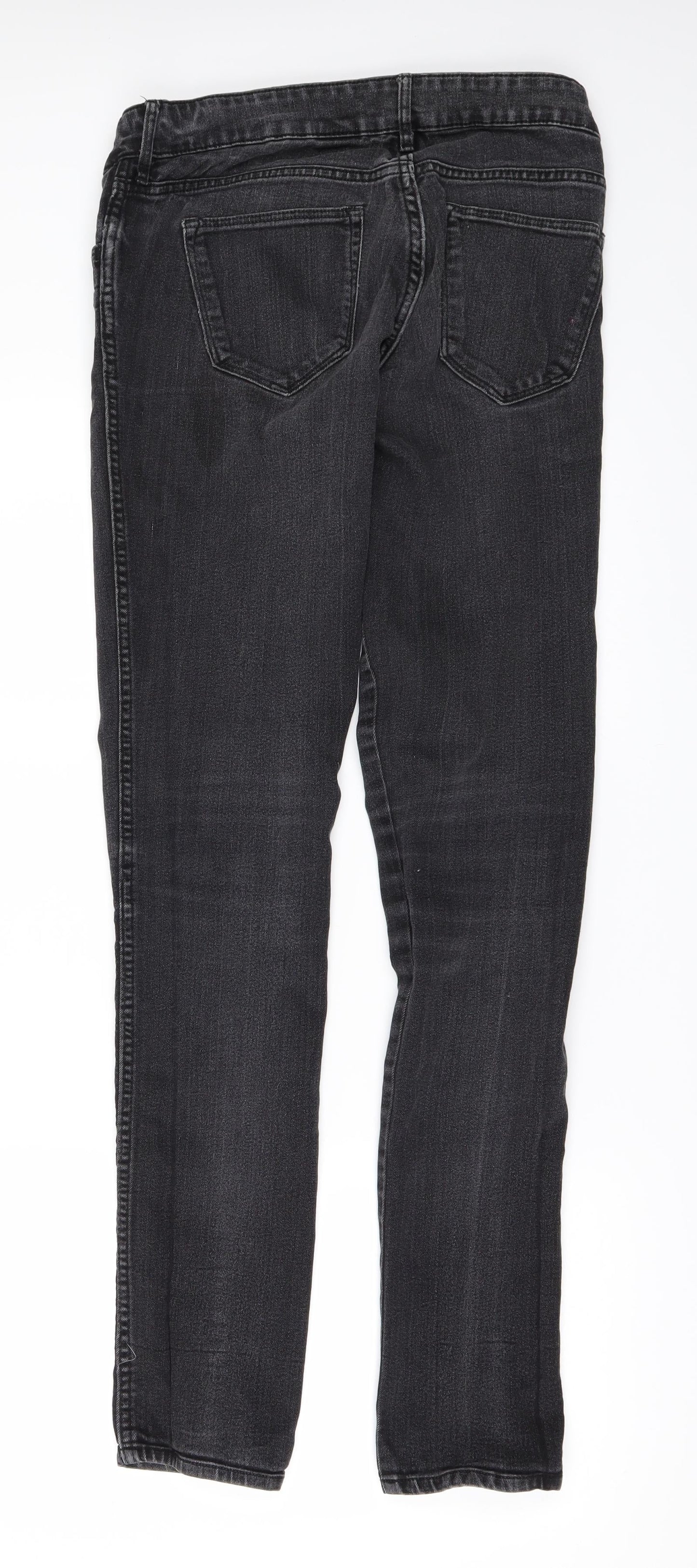Womens UK Size 30 in H&M Regular Fit Skinny Beige Jeans