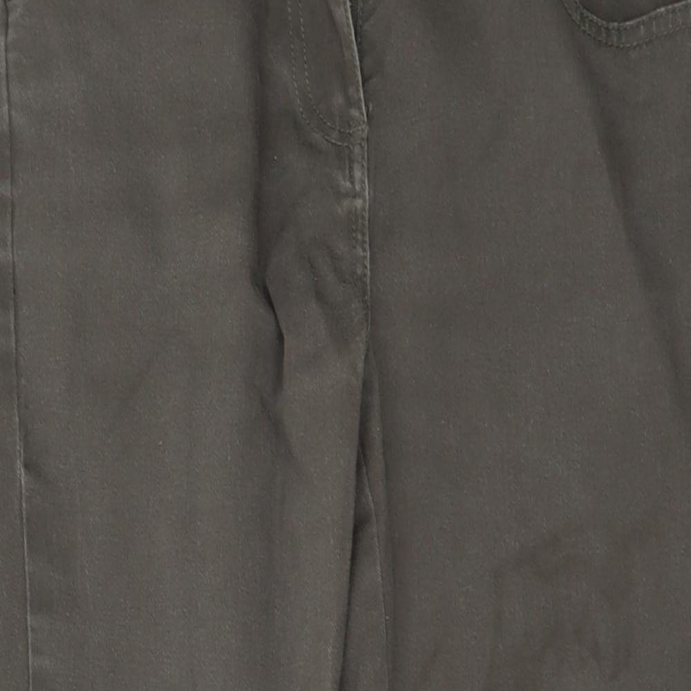 Debenhams Womens Green  Denim Cropped Jeans Size 10 L25 in