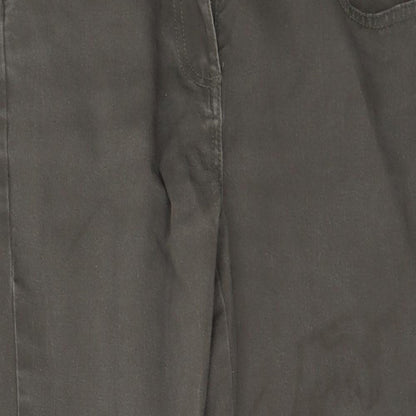 Debenhams Womens Green  Denim Cropped Jeans Size 10 L25 in