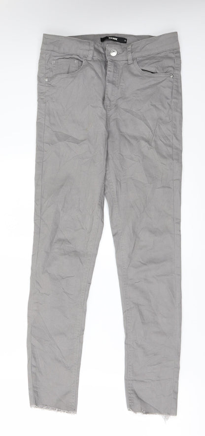 Bikbok Womens Grey  Denim Capri Jeans Size S L28 in