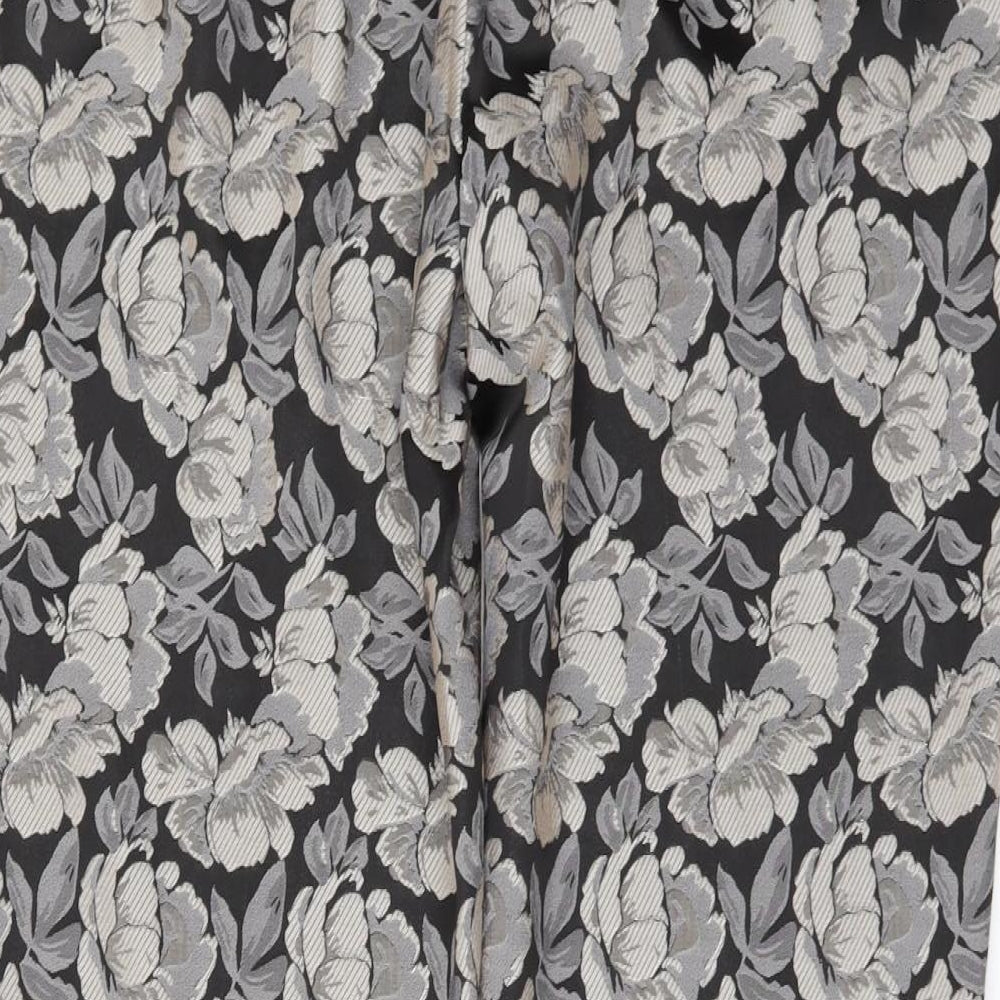 TU Womens Beige Floral  Trousers  Size 14 L28 in