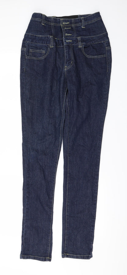 Womens UK Size 28 in Pieces Regular Fit Skinny Blue Jeans