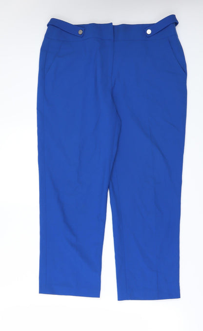 danced in a drss Womens Blue   Cropped Trousers Size 12 L24 in