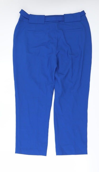 danced in a drss Womens Blue   Cropped Trousers Size 12 L24 in