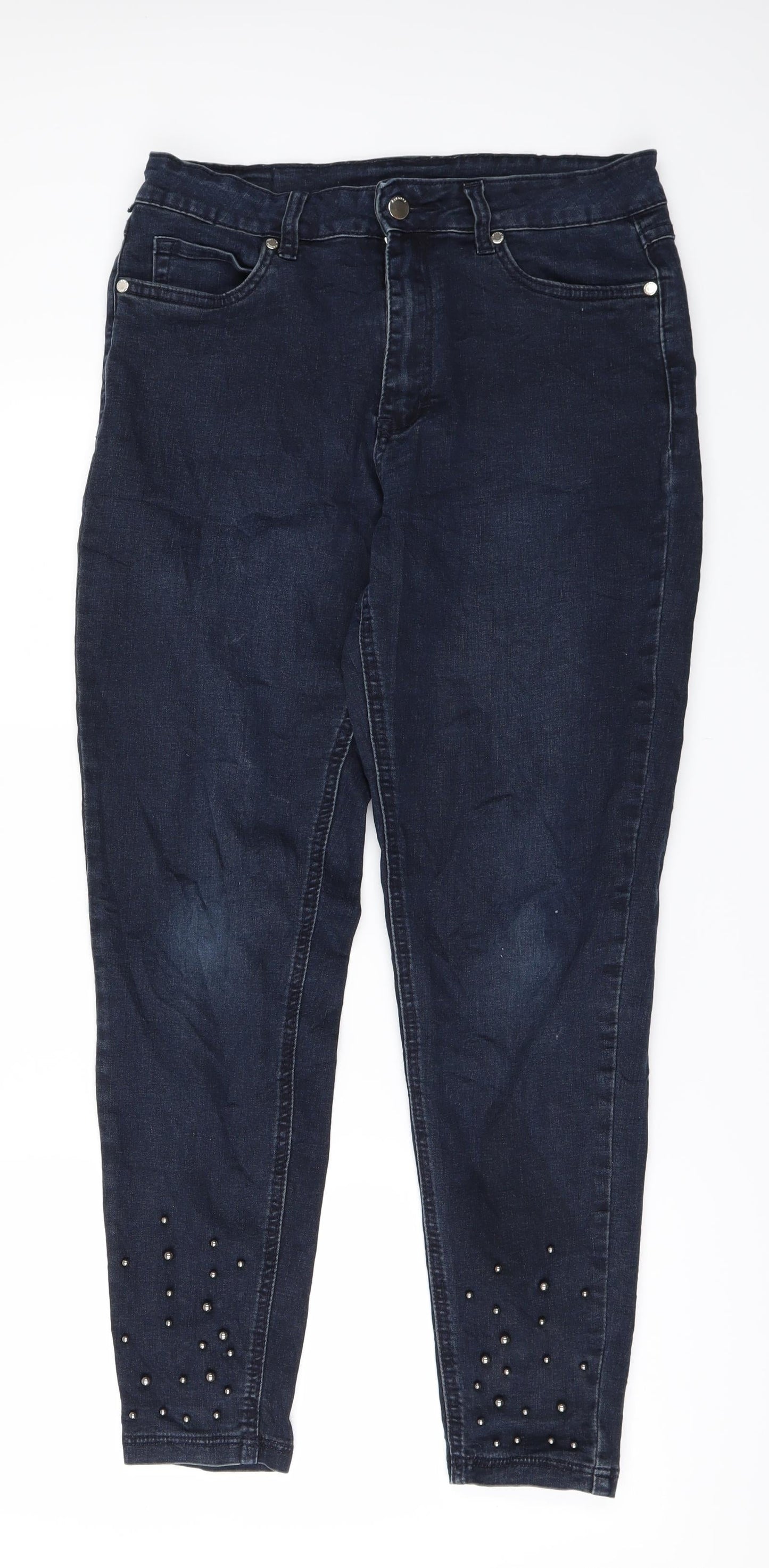 zavanna Womens Blue  Denim Skinny Jeans Size 34 in L29 in