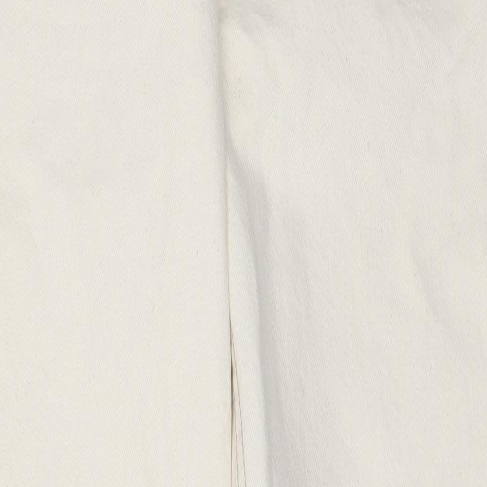Mens UK Size 28 in Topshop Regular Fit Straight Beige Jeans