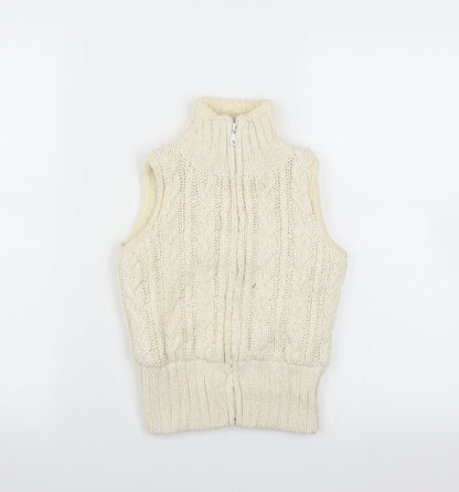 Jillian's Closet Girls Ivory   Full Zip Jumper Size 4 Years  - Bodywarmer