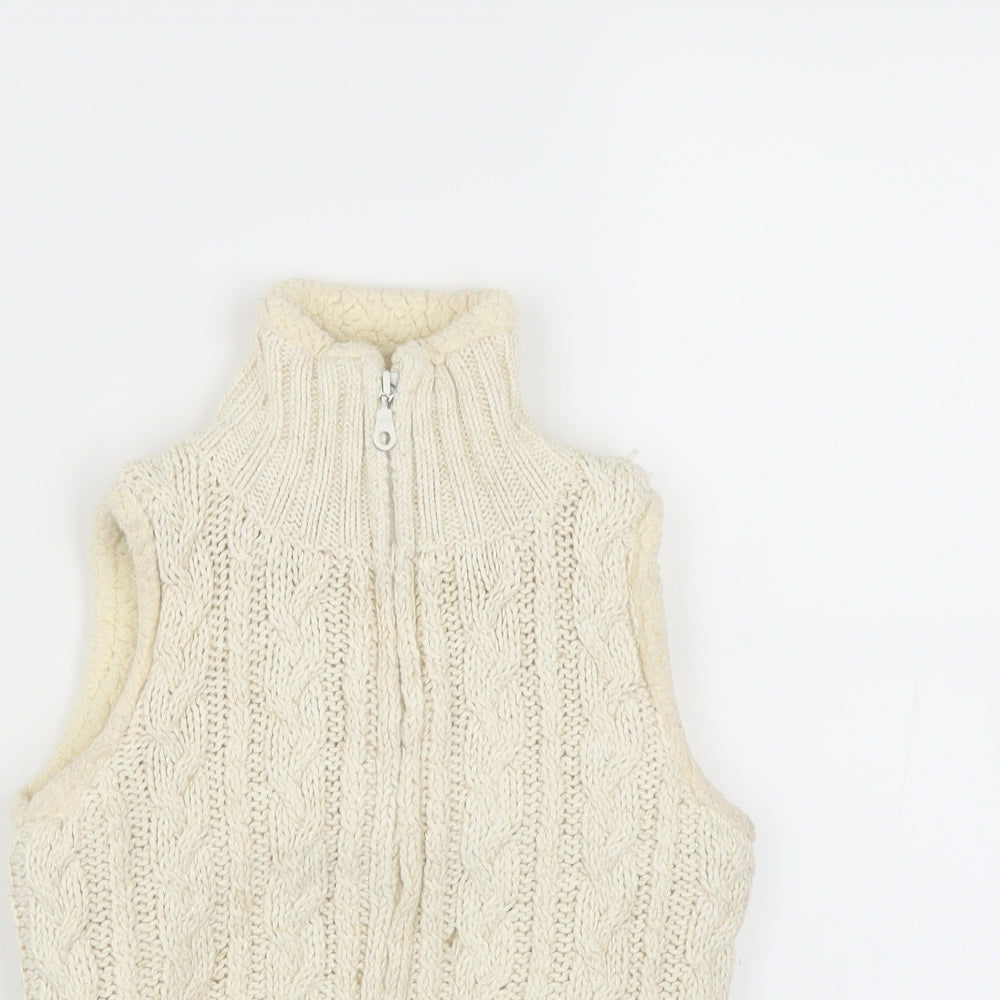 Jillian's Closet Girls Ivory   Full Zip Jumper Size 4 Years  - Bodywarmer