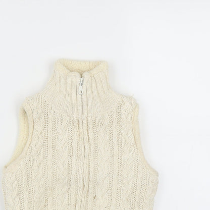 Jillian's Closet Girls Ivory   Full Zip Jumper Size 4 Years  - Bodywarmer